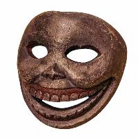 [skull], Handmade Wooden Mask, Wall Hanging, Painted, Poplar Wood, High Quality