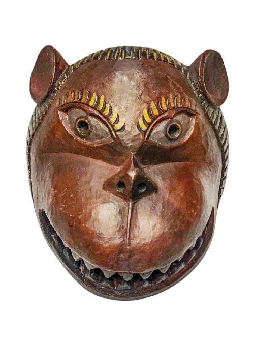 [animal], Handmade Wooden Mask, Wall Hanging, Painted, Poplar Wood, High Quality