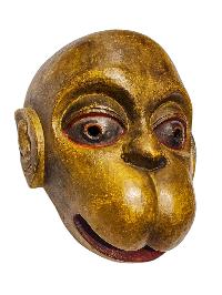 [animal], Handmade Wooden Mask, Wall Hanging, Painted, Poplar Wood, High Quality