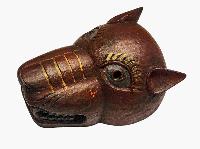 [animal], Handmade Wooden Mask, Wall Hanging, Painted, Poplar Wood, High Quality