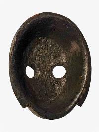 [wooden Mask], Handmade Wooden Mask, Wall Hanging, Painted, Poplar Wood, High Quality