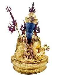 [padmasambhava], Buddhist Handmade Statue, [full Gold Plated], [face Painted] And [high Quality]