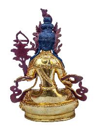 [red Tara], Buddhist Handmade Statue, [full Gold Plated], [face Painted], [stone Setting] And [high Quality