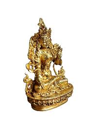 [white Tara], Buddhist Miniature Statue, [gold Plated], [high Quality]