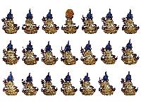 [21 Tara], Buddhist Handmade Statue, [full Gold Plated], [face Painted] And [high Quality]