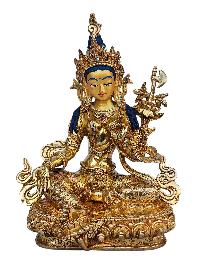 [21 Tara], Buddhist Handmade Statue, [full Gold Plated], [face Painted] And [high Quality]