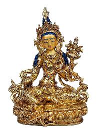 [21 Tara], Buddhist Handmade Statue, [full Gold Plated], [face Painted] And [high Quality]