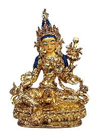 [21 Tara], Buddhist Handmade Statue, [full Gold Plated], [face Painted] And [high Quality]