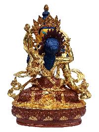 [dorje Drolo Set], Buddhist Handmade Statue, [full Gold Plated], [face Painted] And [high Quality]