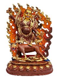 [dorje Drolo Set], Buddhist Handmade Statue, [full Gold Plated], [face Painted] And [high Quality]