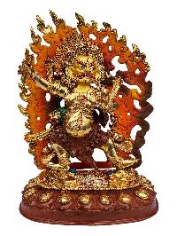 [dorje Drolo Set], Buddhist Handmade Statue, [full Gold Plated], [face Painted] And [high Quality]