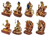 [dorje Drolo Set], Buddhist Handmade Statue, [full Gold Plated], [face Painted] And [high Quality]