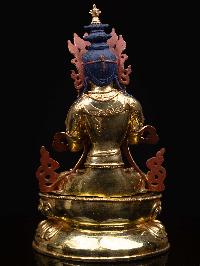 [vajradhara], Buddhist Handmade Statue, [full Gold Plated], [face Painted] And [high Quality]