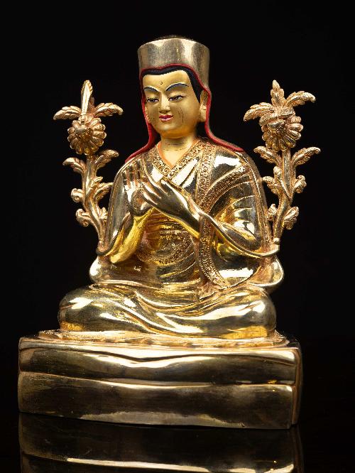 [sakya Pandita Kunga Gyaltsen], Buddhist Handmade Statue, [full Gold Plated], [face Painted] And [high Quality]