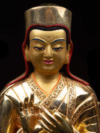 [sakya Pandita Kunga Gyaltsen], Buddhist Handmade Statue, [full Gold Plated], [face Painted] And [high Quality]