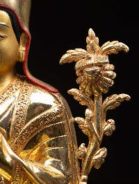 [sakya Pandita Kunga Gyaltsen], Buddhist Handmade Statue, [full Gold Plated], [face Painted] And [high Quality]