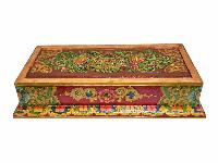 Tibetan Ritual Foldable Table, Traditional Color Painted