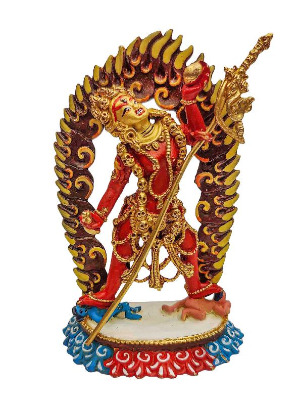 Vajrayogini Statue, Buddhist Miniature Statue, [high Quality], [traditional Color Finishing]