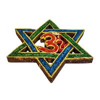 Wooden Om -painted, Haldu Wood