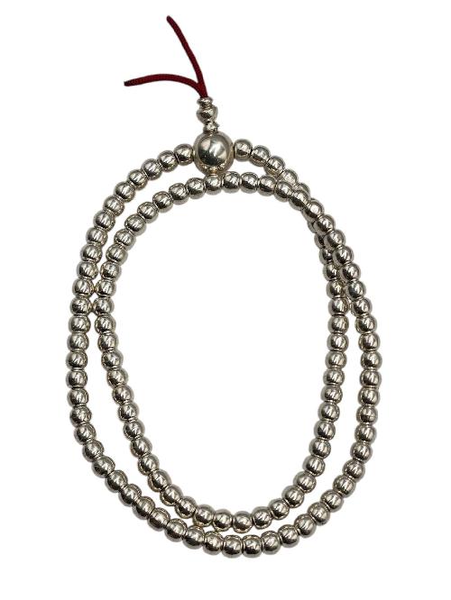 Silver Chanting Mala, Handmade In Nepal And [high Quality]