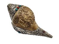 Conch Shell ,[silver And Stone Setting]