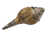 Conch Shell ,[silver And Stone Setting]