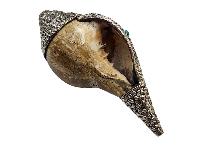 Conch Shell ,[silver And Stone Setting]