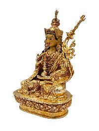 [padmasambhava], Buddhist Handmade Statue, [gold Plated], [face Painted] And [high Quality]