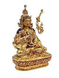 [padmasambhava], Buddhist Handmade Statue, [gold Plated], [face Painted] And [high Quality]