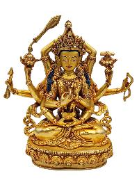 [namasangiti], Buddhist Handmade Statue, [gold Plated], [face Painted] And [high Quality]