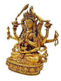 [namasangiti], Buddhist Handmade Statue, [gold Plated], [face Painted] And [high Quality]