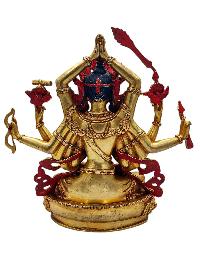 [namasangiti], Buddhist Handmade Statue, [gold Plated], [face Painted] And [high Quality]