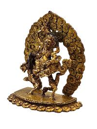 White Jambhala, Buddhist Handmade Statue, [gold Plated] And [high Quality]