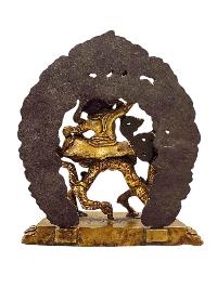 White Jambhala, Buddhist Handmade Statue, [gold Plated] And [high Quality]