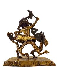 White Jambhala, Buddhist Handmade Statue, [gold Plated] And [high Quality]