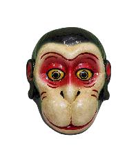 [hanuman], Handmade Wooden Mask, Wall Hanging, [white Color], Poplar Wood