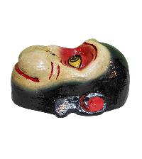 [hanuman], Handmade Wooden Mask, Wall Hanging, [white Color], Poplar Wood