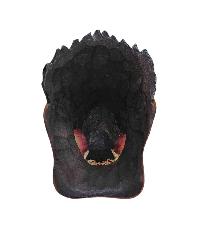 [snow Lion], Handmade Wooden Mask, Wall Hanging, [green Color], Poplar Wood